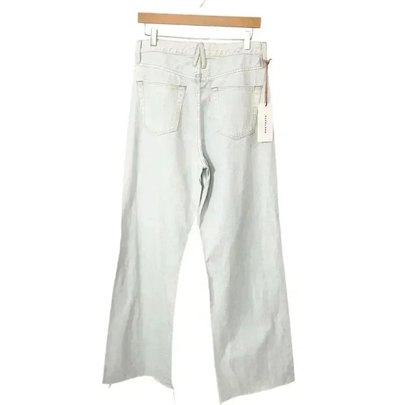 NWT SLVRLAKE Grace Twisted Seam Wide Leg Jeans size 30 - Picture 3 of 14